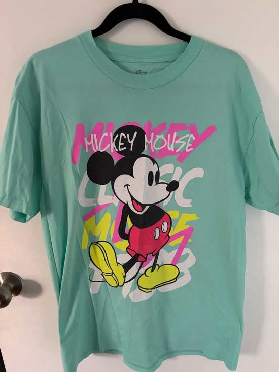 Disney Other - Disney Mint Graphic Mickey Mouse Tee